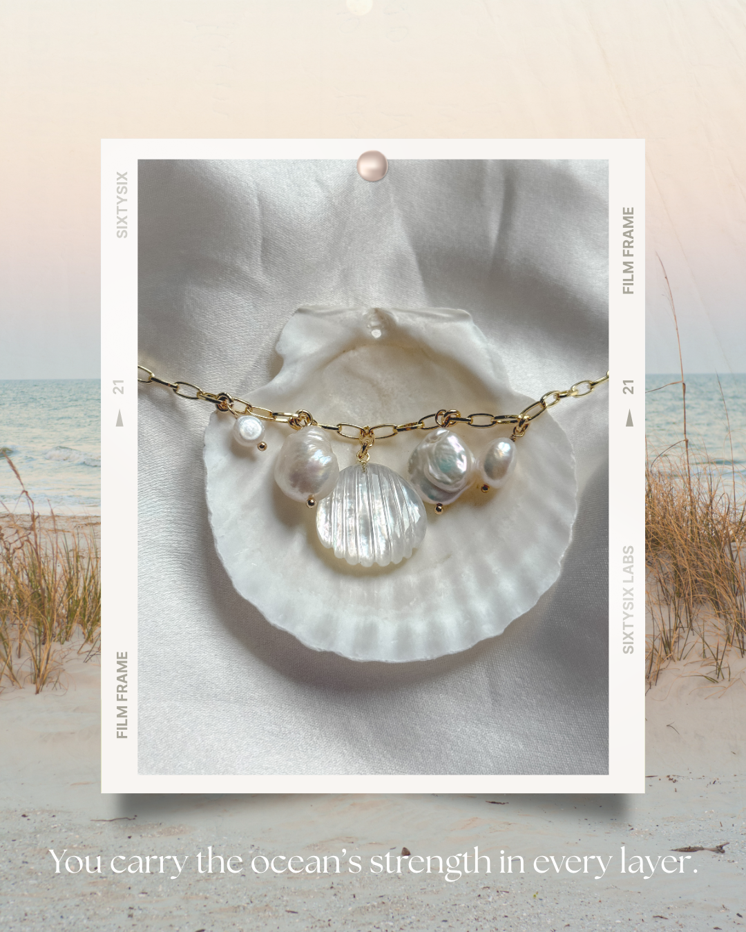 Born of the Sea Charm Necklace - Layer It Jewelry