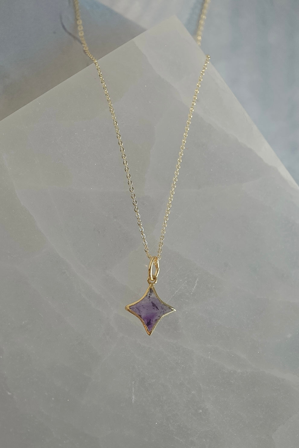 Stella Star Gemstone Necklace - Birthstones - Layer It Jewelry