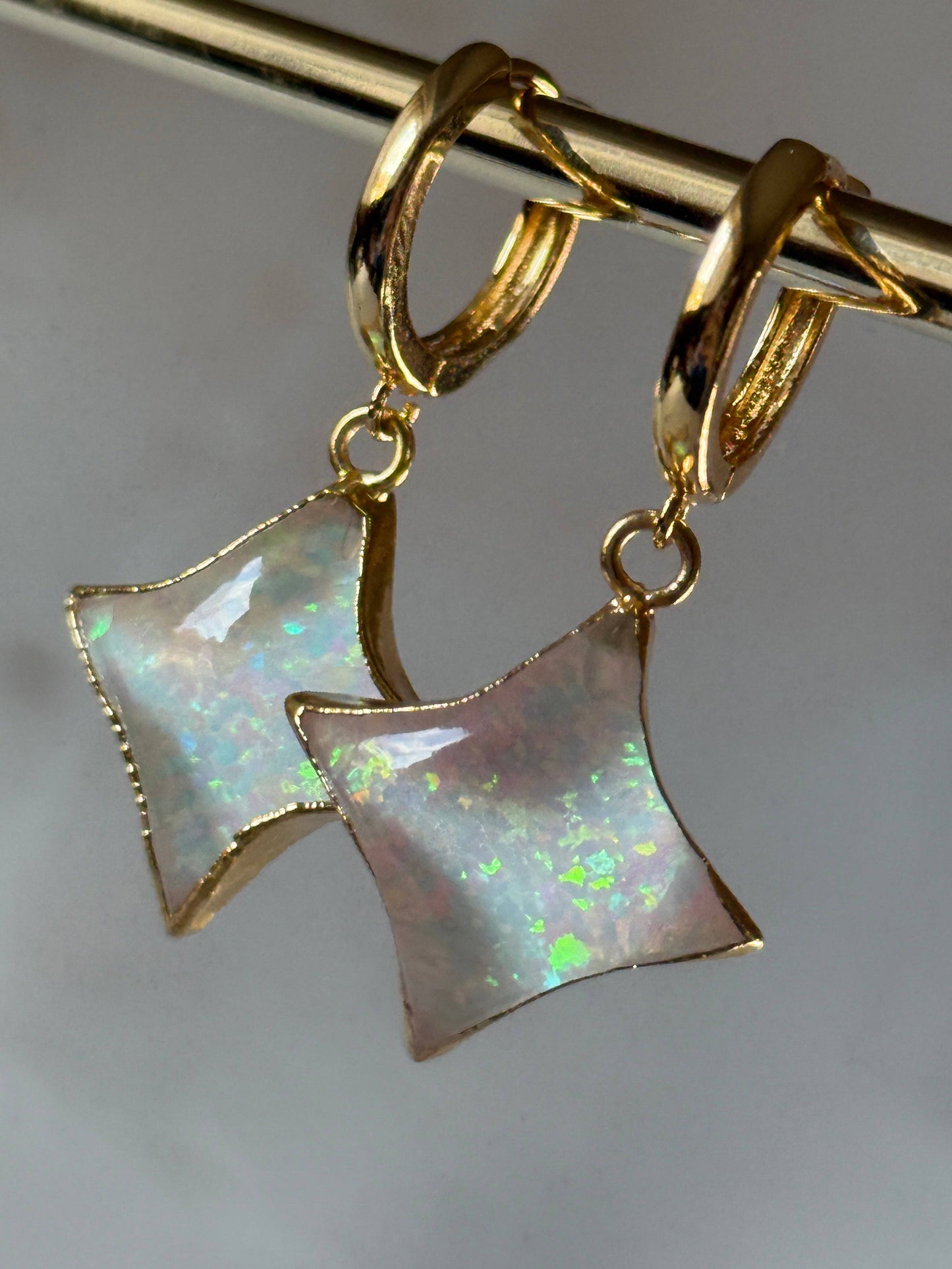 Opal Star Earrings - Layer It Jewelry
