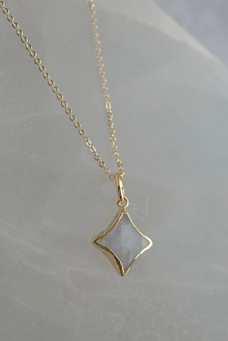 Stella Star Gemstone Necklace - Birthstones - Layer It Jewelry