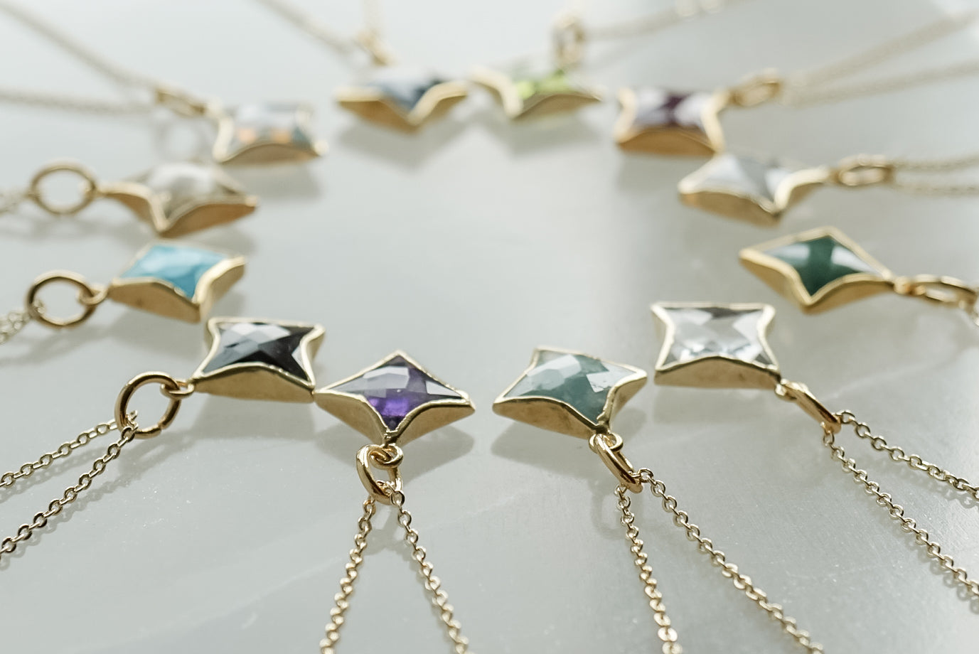 Stella Star Gemstone Necklace - Birthstones - Layer It Jewelry