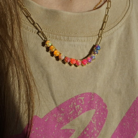 The Opal Tennis Chain - Layer It Jewelry