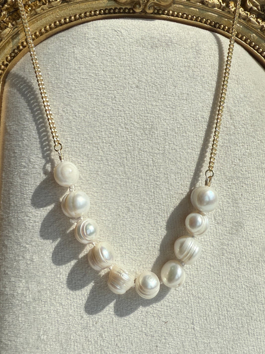 Baroque Pearl Toggle Necklace - Layer It Jewelry