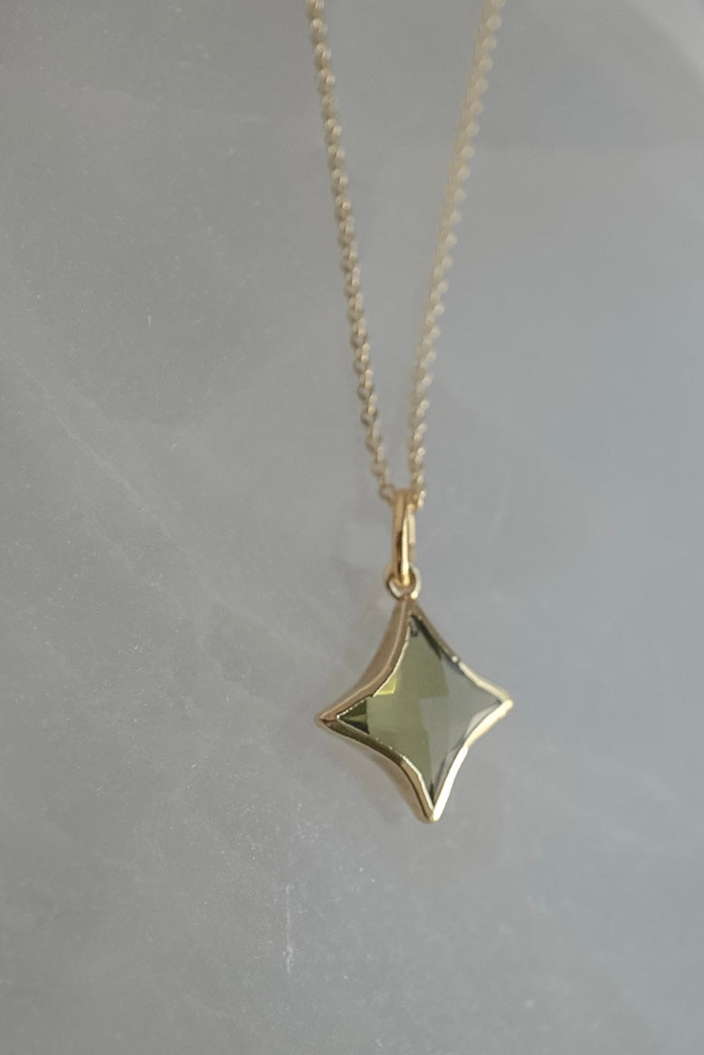 Stella Star Gemstone Necklace - Birthstones - Layer It Jewelry
