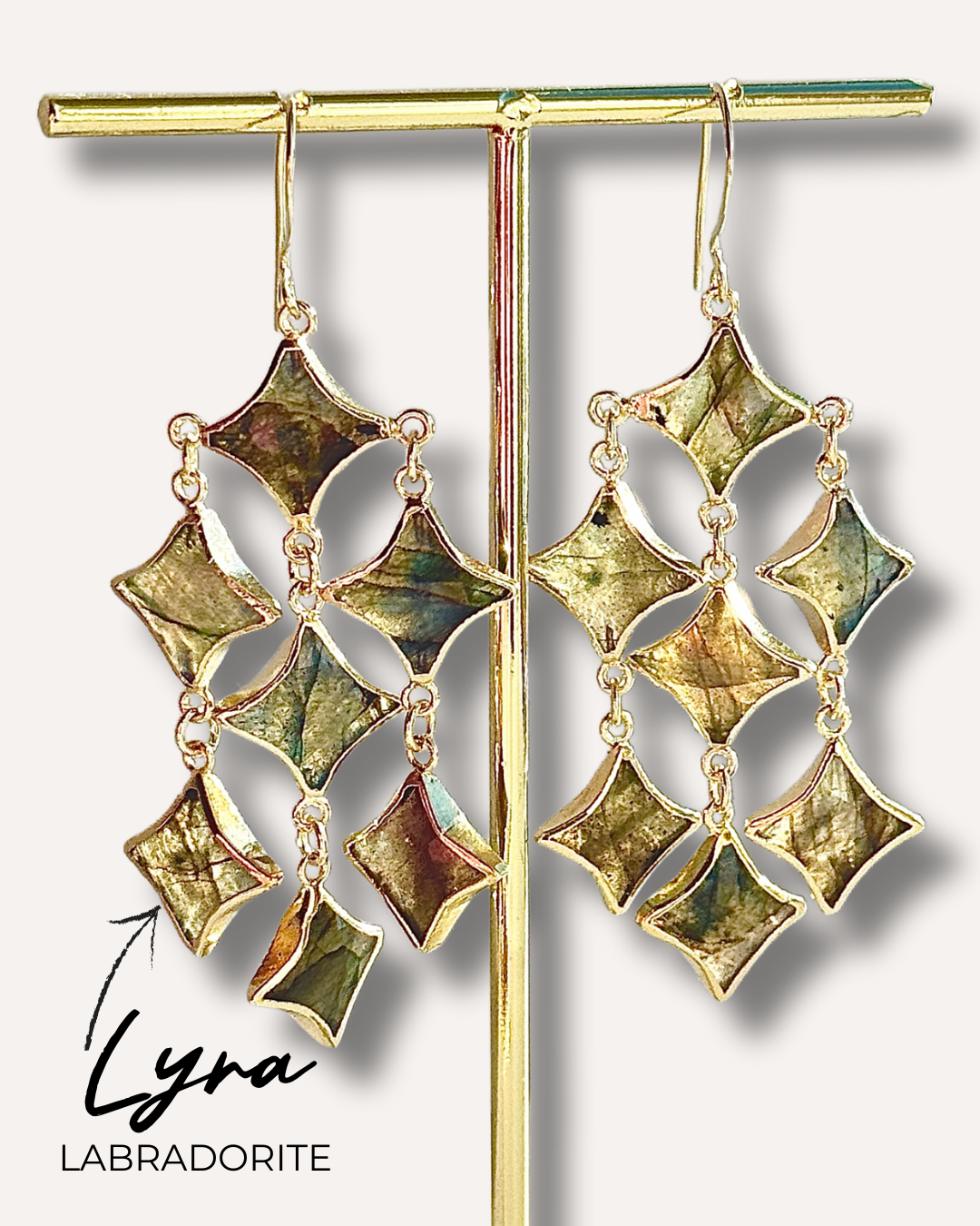 Lyra – Starlight Statement Earrings - Layer It Jewelry