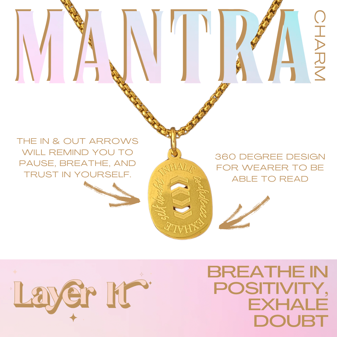 Empowerment Affirmation Necklace ~ Inhale/Exhale - Layer It Jewelry
