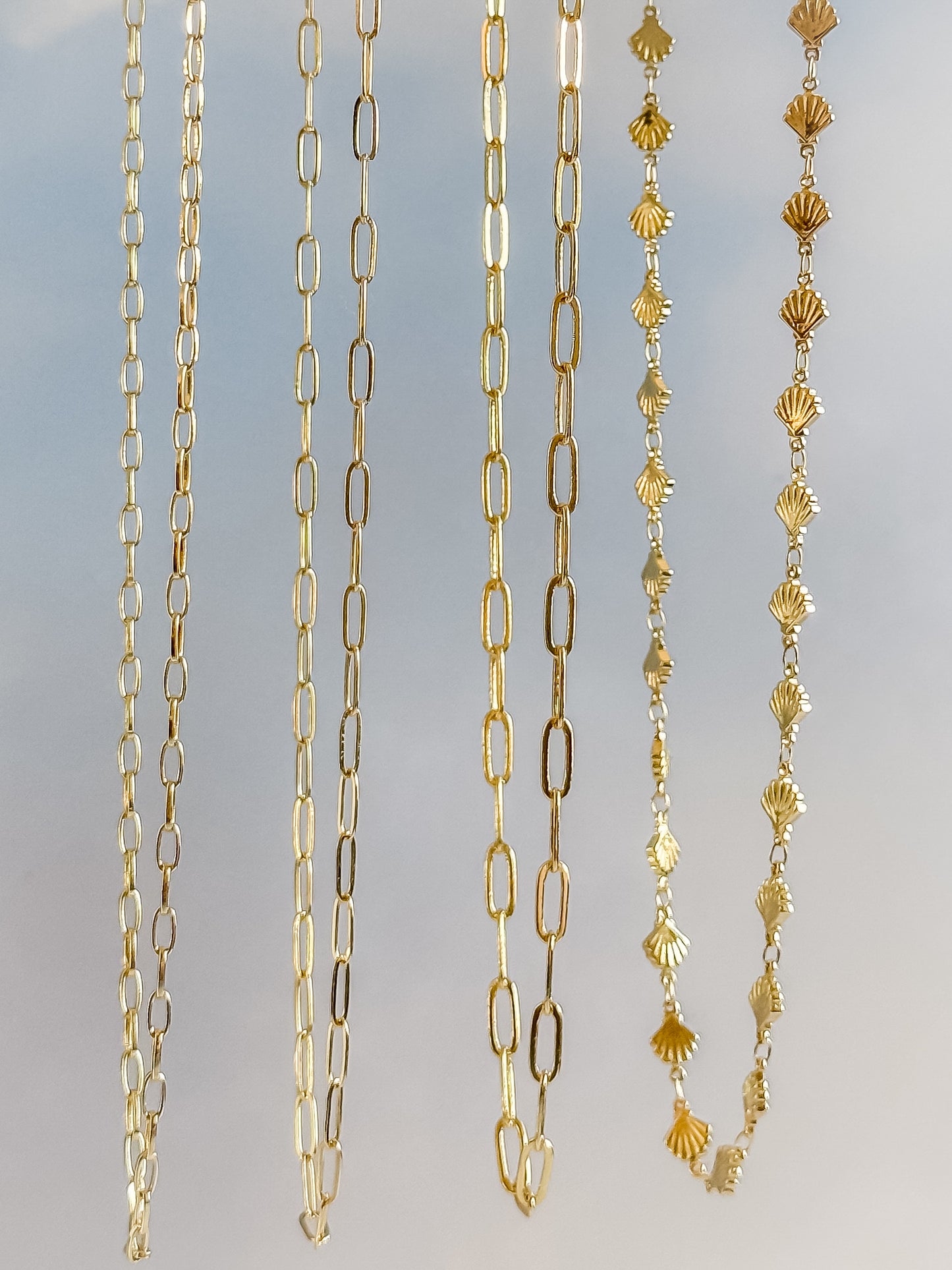 Gold Filled Petite Paperclip Chain Necklace - Layer It Jewelry