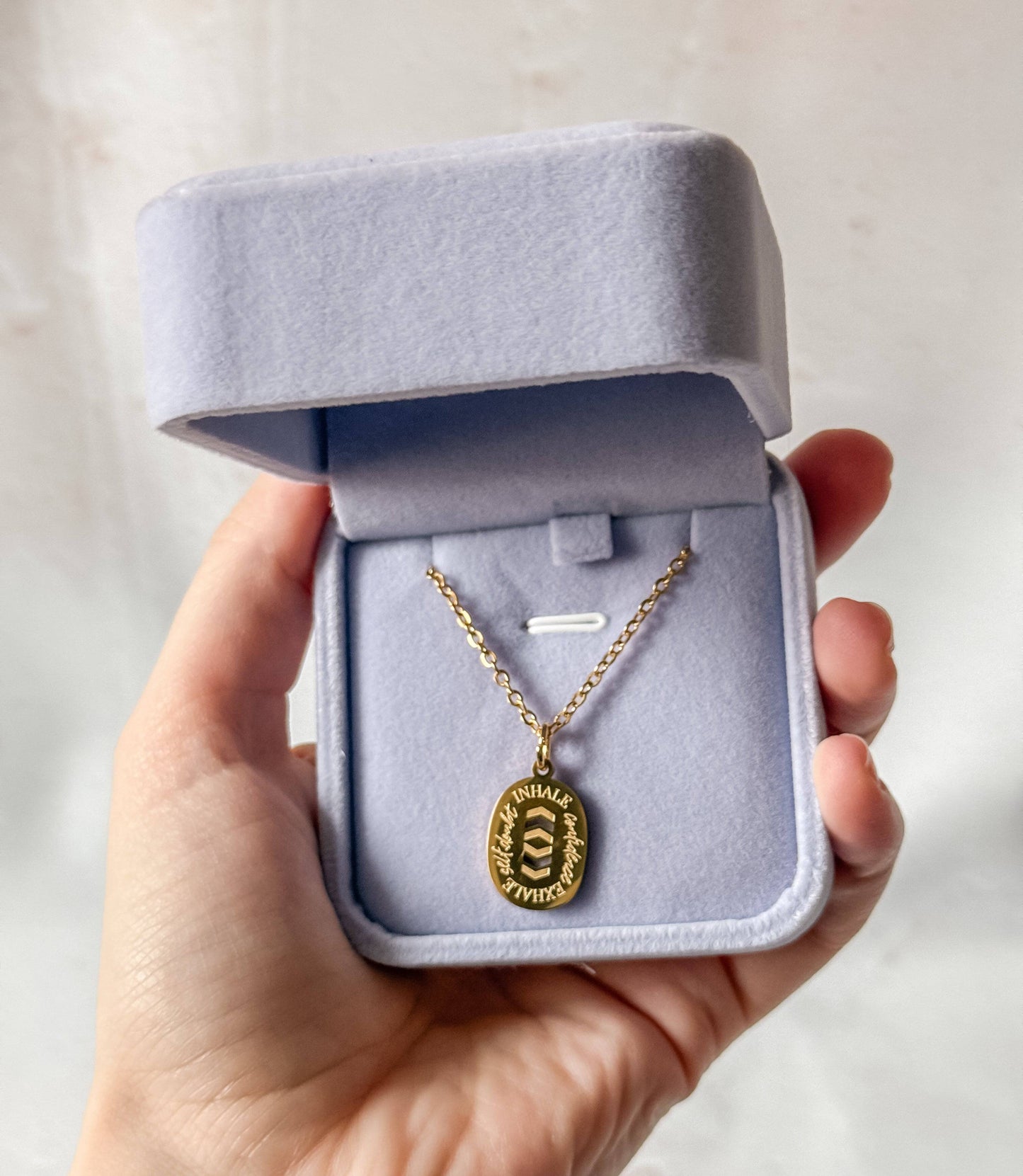 Empowerment Affirmation Necklace ~ Inhale/Exhale - Layer It Jewelry