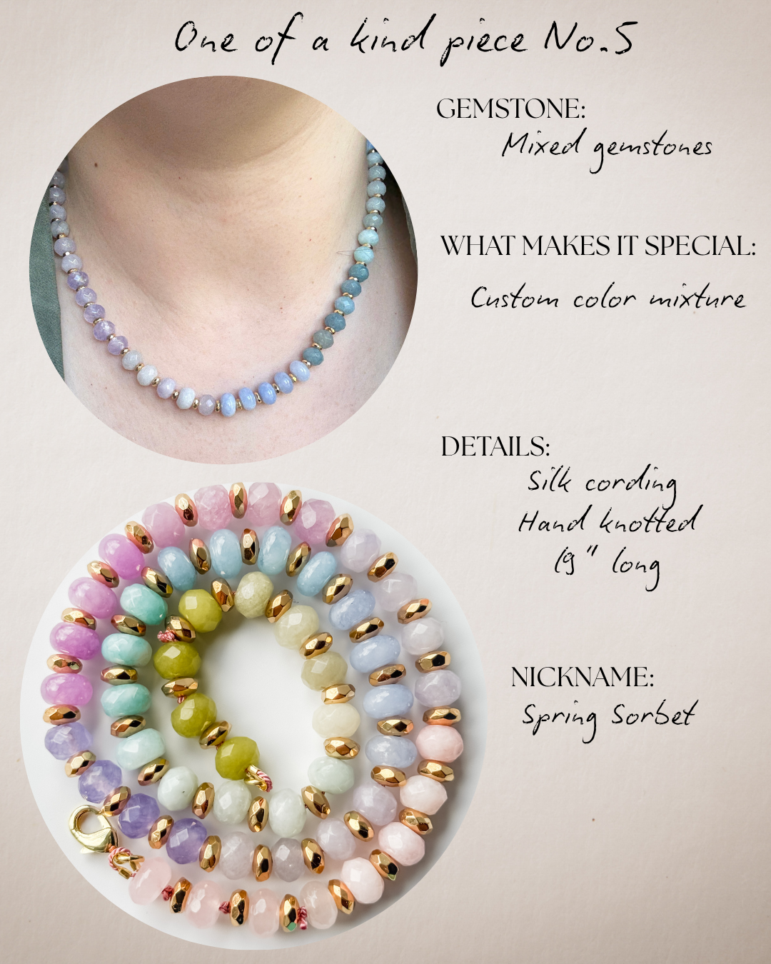 One of a kind gemstone necklaces - Layer It Jewelry