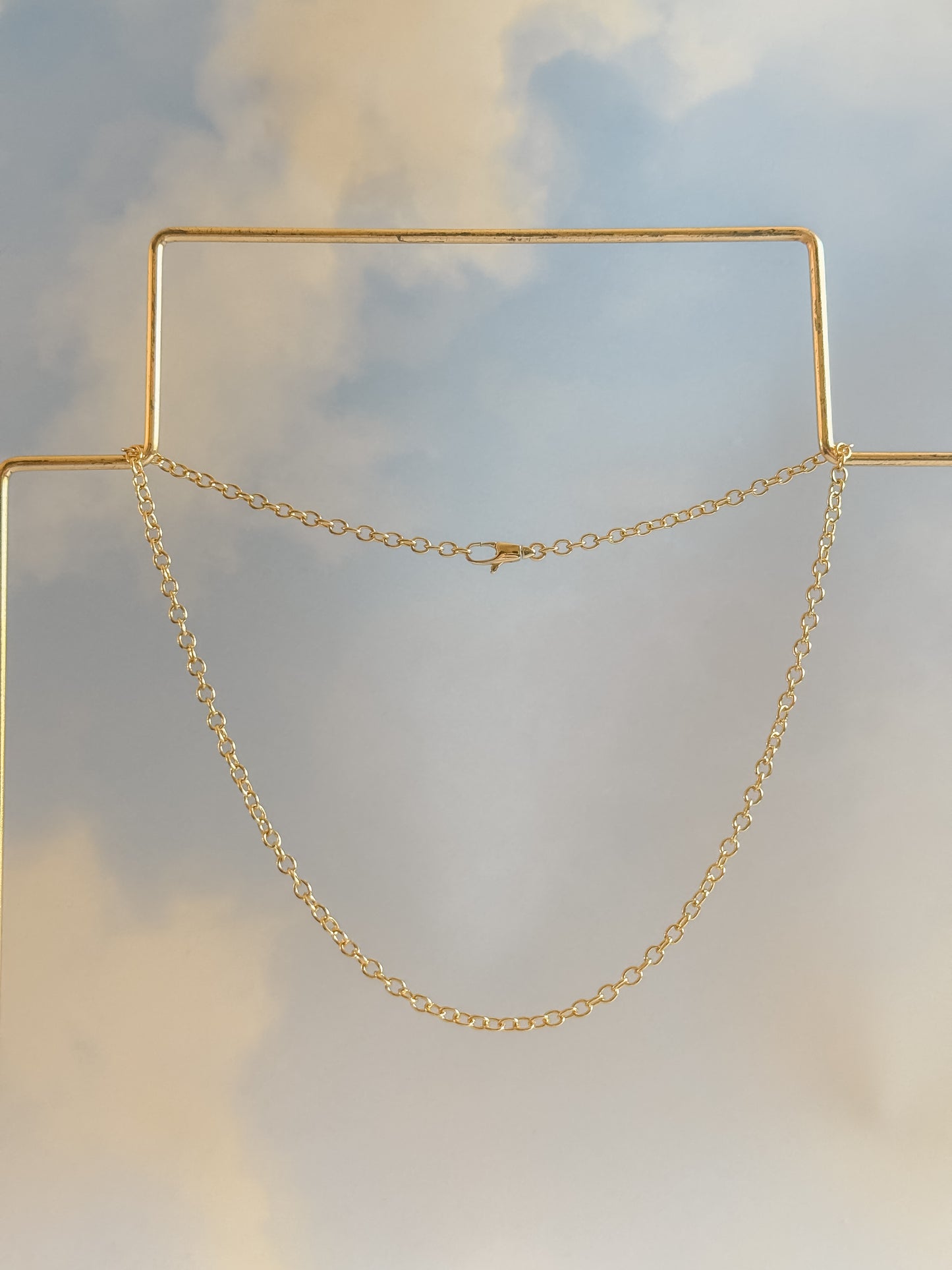 Gold Filled Round Rolo Chain Necklace