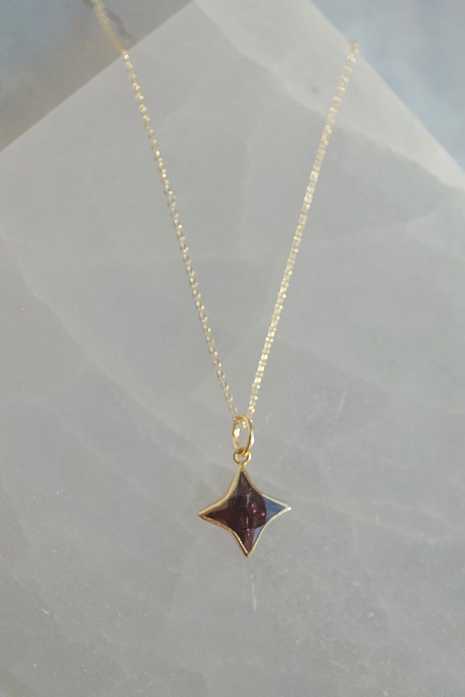 Stella Star Gemstone Necklace - Birthstones - Layer It Jewelry