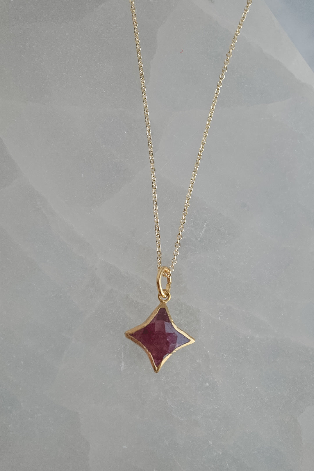 Stella Star Gemstone Necklace - Birthstones - Layer It Jewelry