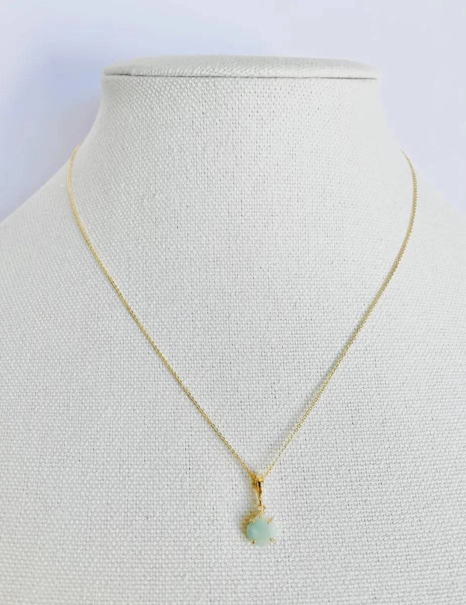 GENUINE Amazonite Necklace - Layer It Jewelry