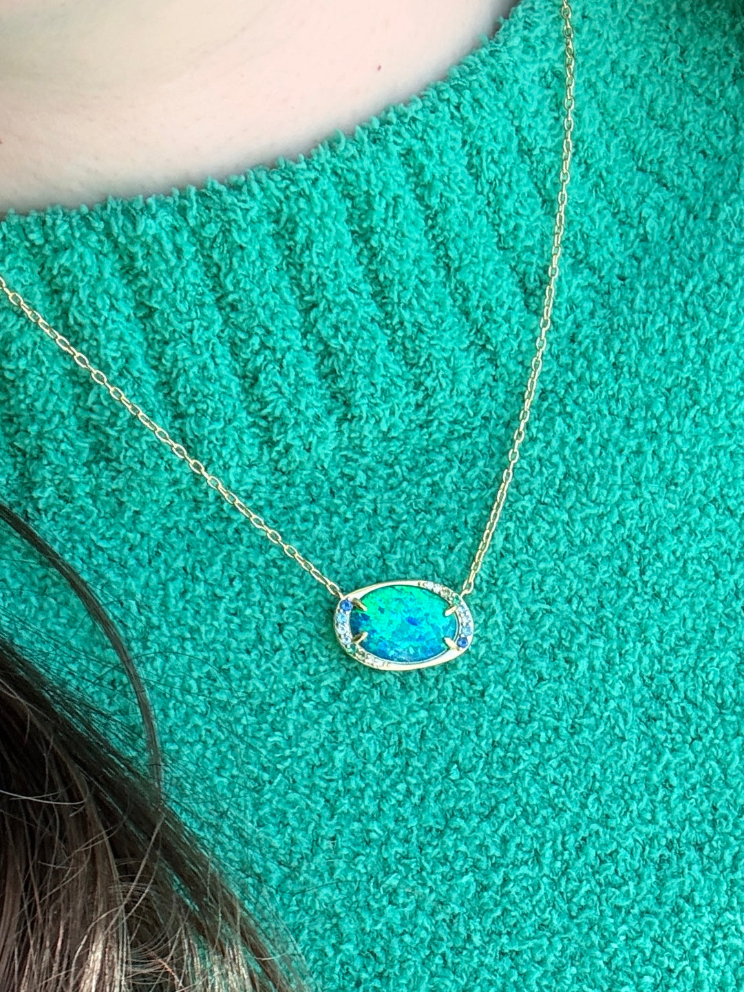 Storm Opal Aurora Necklace