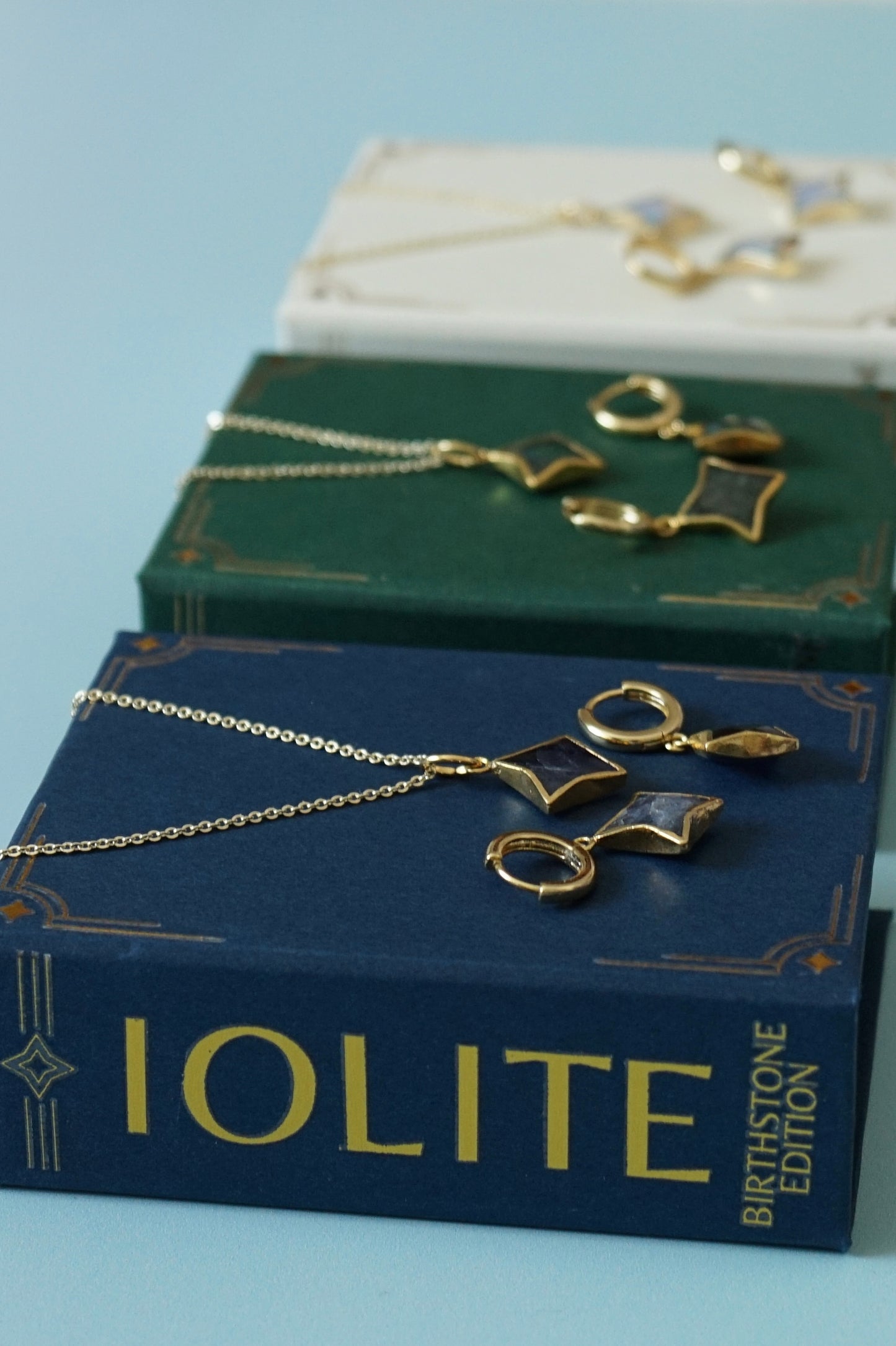 Stella Birthstone Jewelry Set – Star Necklace & Huggie Earrings | Birthstone Gift Set