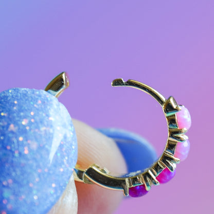 Design Your Own Mini Opal Huggie Earrings