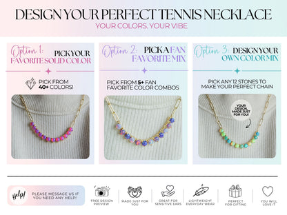 The Opal Tennis Chain - Layer It Jewelry