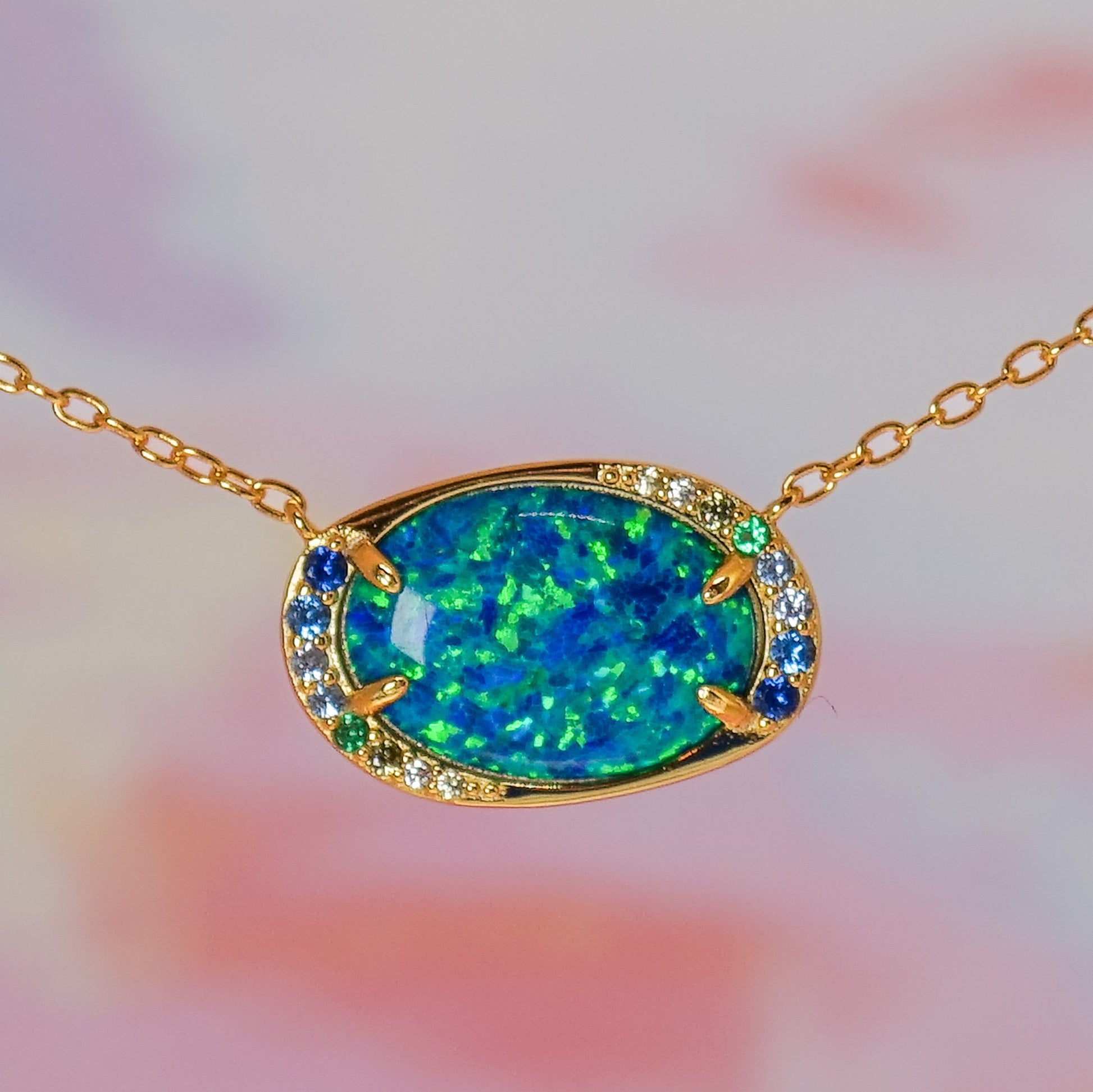 Storm Lab Opal Aurora Necklace - Layer It Jewelry