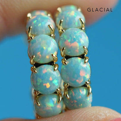 The Blue Lab Opal Hoops