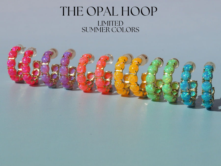 Neon Lab Opal Hoops