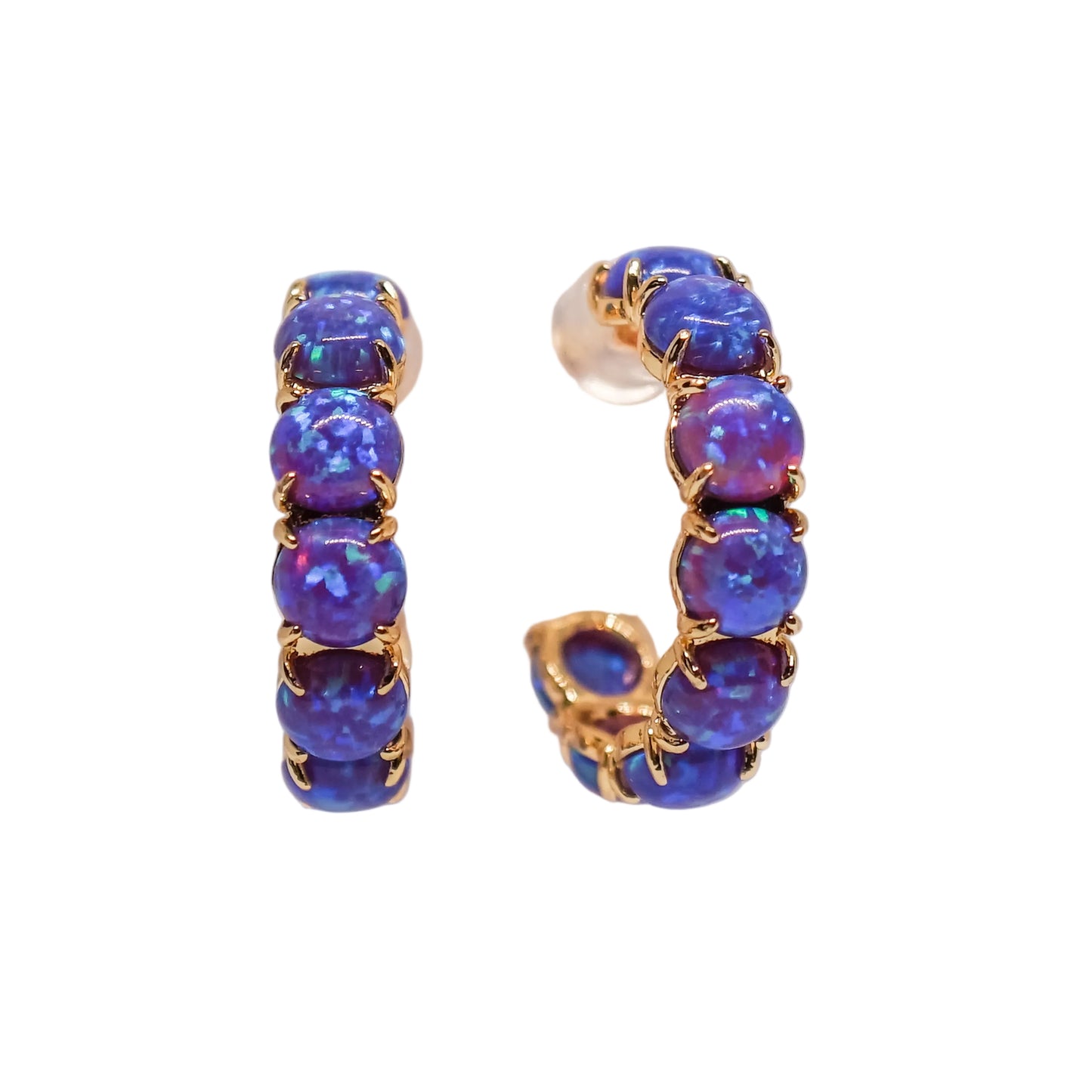 The Purple Opal Hoops