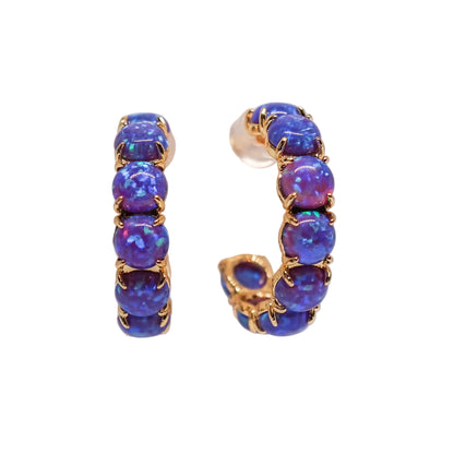 The Purple Opal Hoops