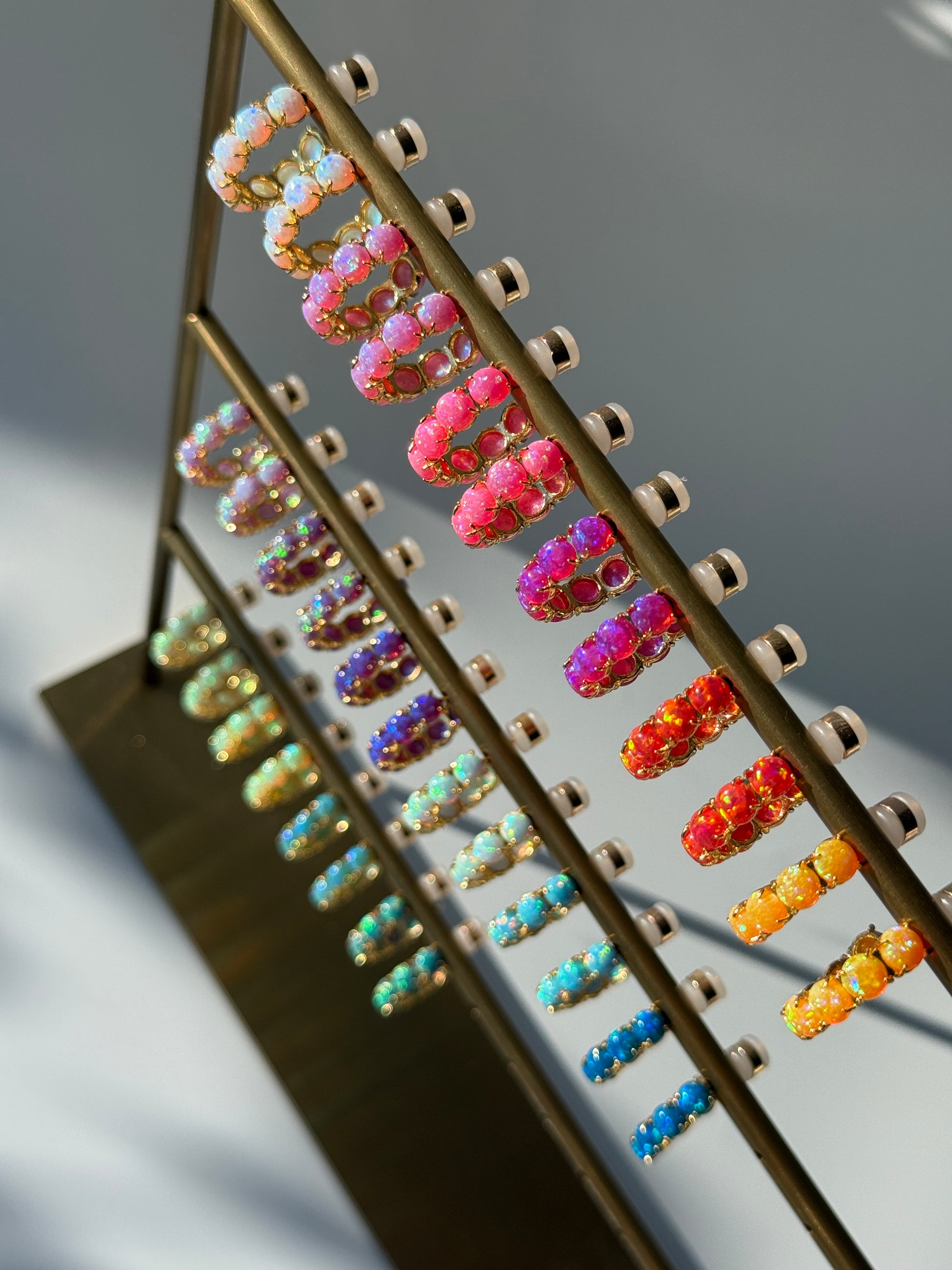 The Opal Hoops - Layer It Jewelry
