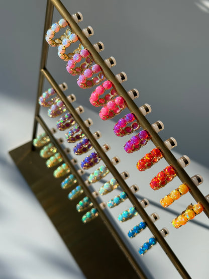 The Opal Hoops - Layer It Jewelry