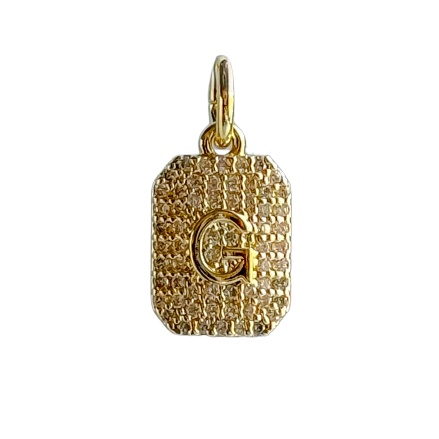 CZ Initial Charm - Layer It Jewelry