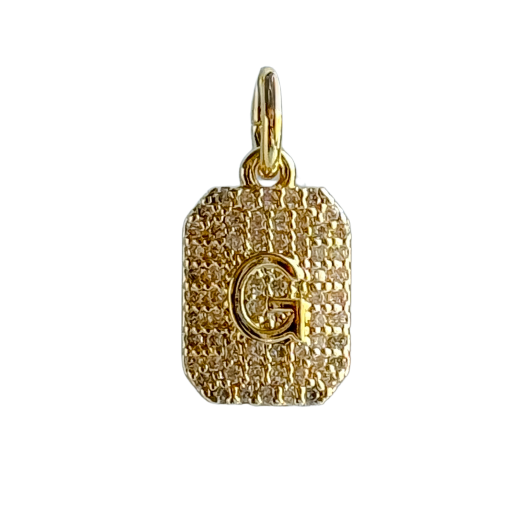 CZ Initial Charm - Layer It Jewelry