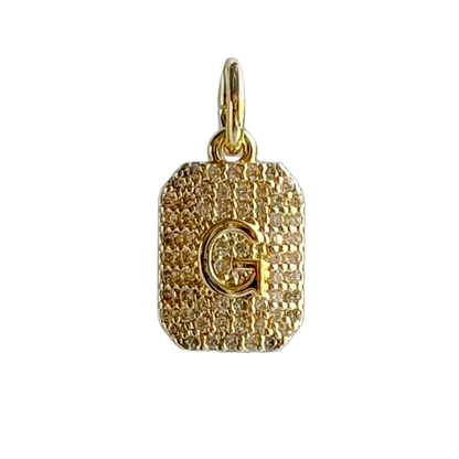 CZ Initial Charm - Layer It Jewelry