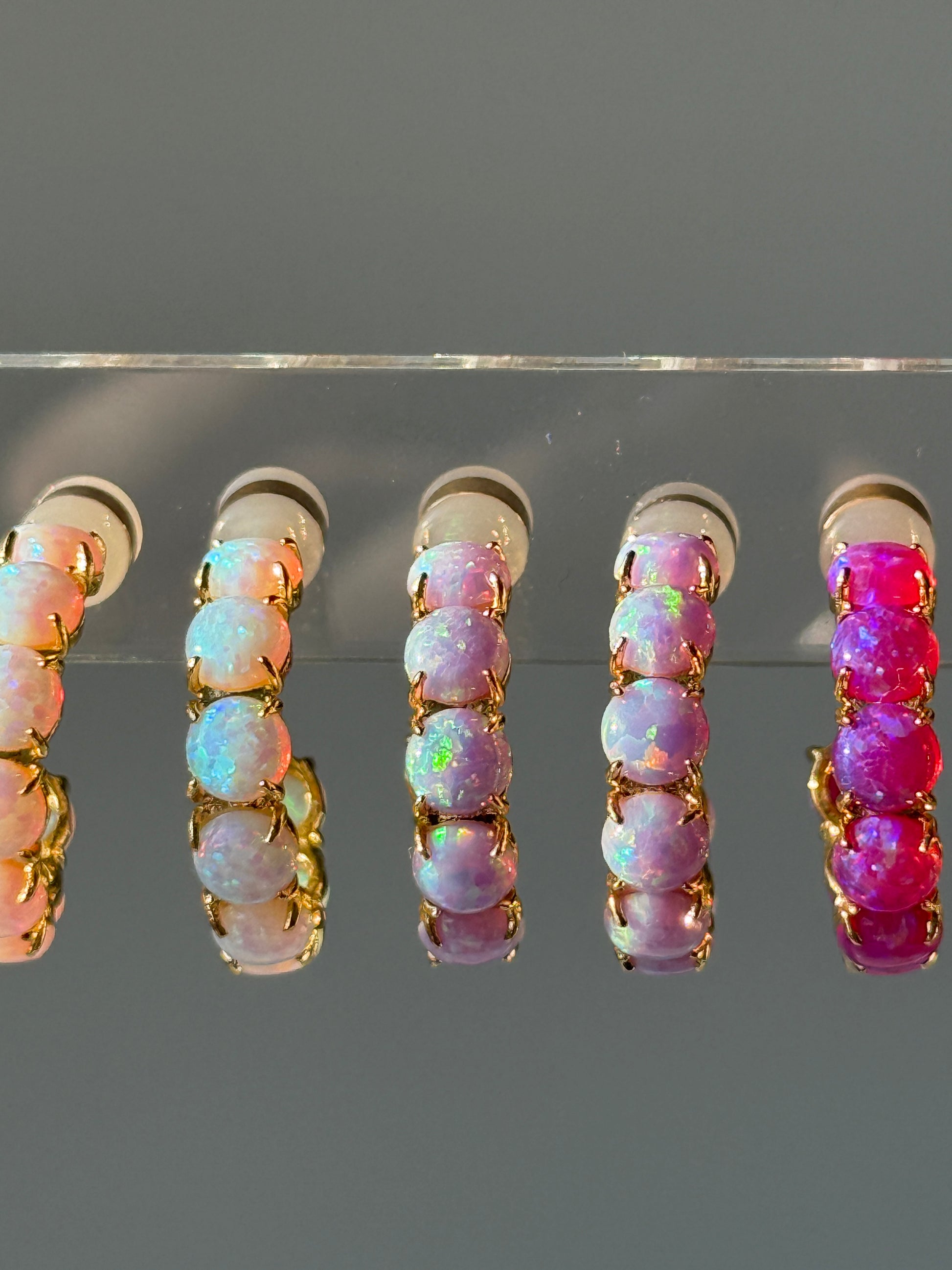 Design Your Own Opal Hoops - Layer It Jewelry