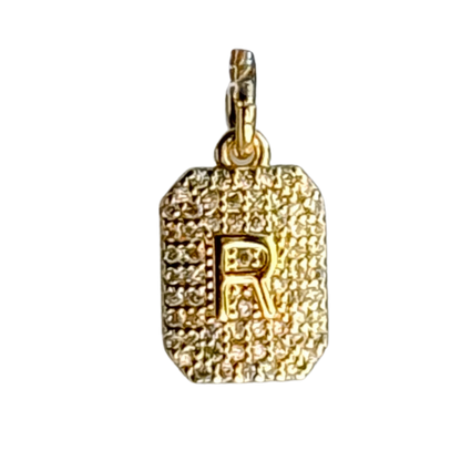 CZ Initial Charm - Layer It Jewelry