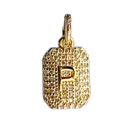 CZ Initial Charm - Layer It Jewelry