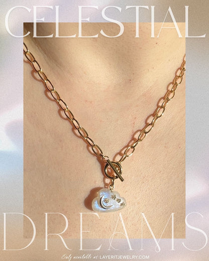 Head in the Clouds Charm Necklace - Layer It Jewelry