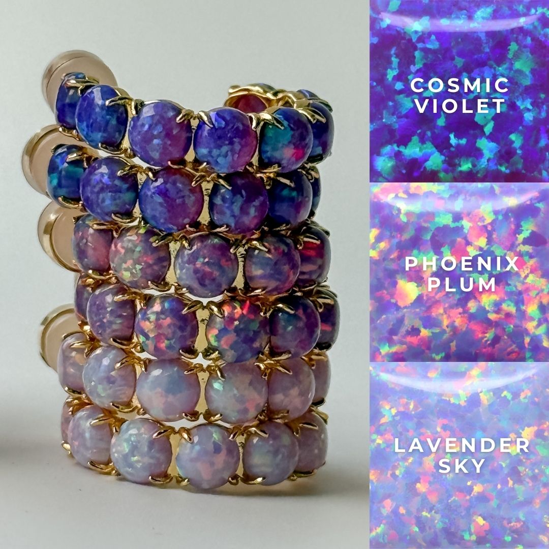 The Opal Hoops - Layer It Jewelry
