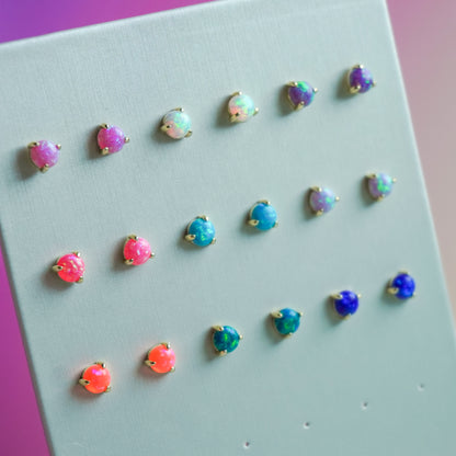 The Lab Opal Stud Earrings