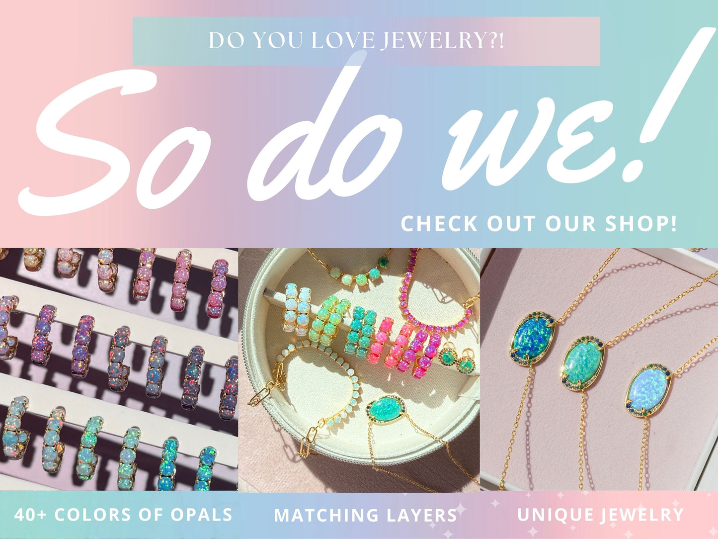 Rainbow Opal Stud Earrings - Layer It Jewelry