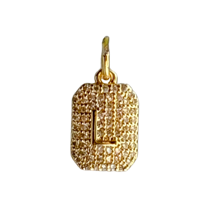 CZ Initial Charm - Layer It Jewelry