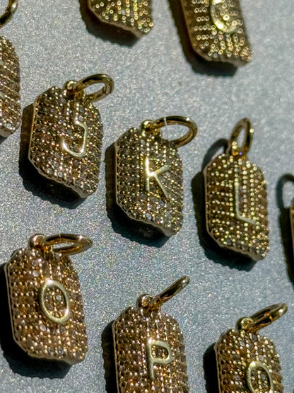 CZ Initial Charm - Layer It Jewelry