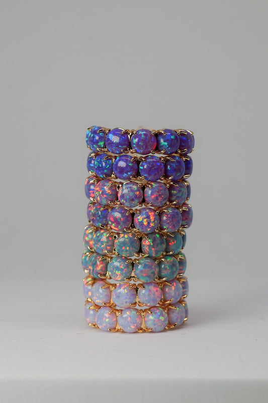 The Purple Opal Hoops