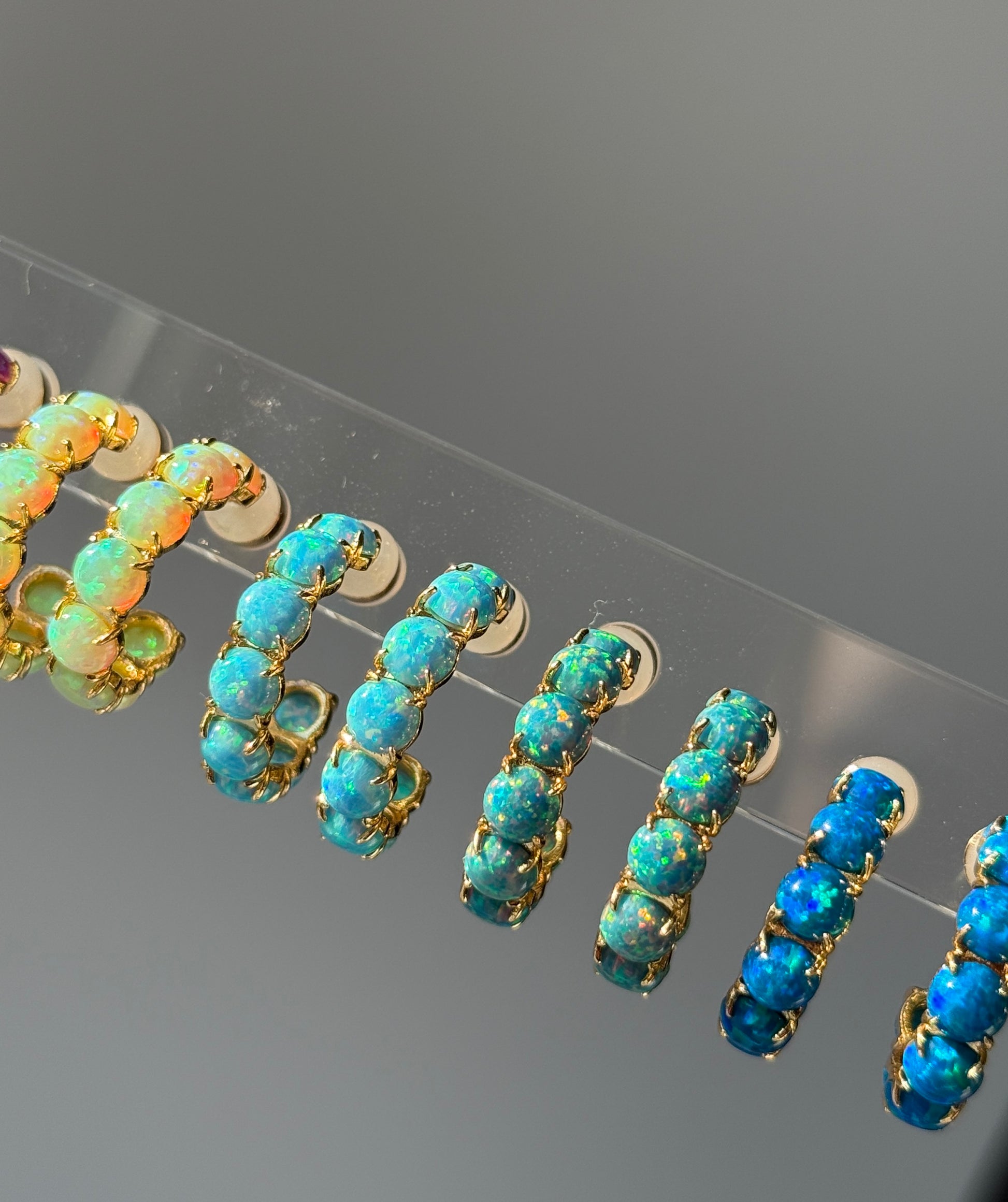 Design Your Own Opal Hoops - Layer It Jewelry