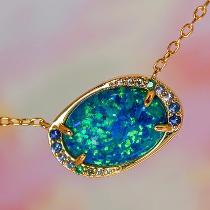 Storm Lab Opal Aurora Necklace - Layer It Jewelry