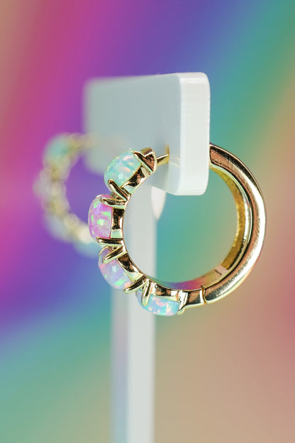 Large Opal Huggies