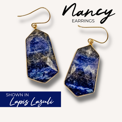 Gemstone Nancy Earrings - Layer It Jewelry