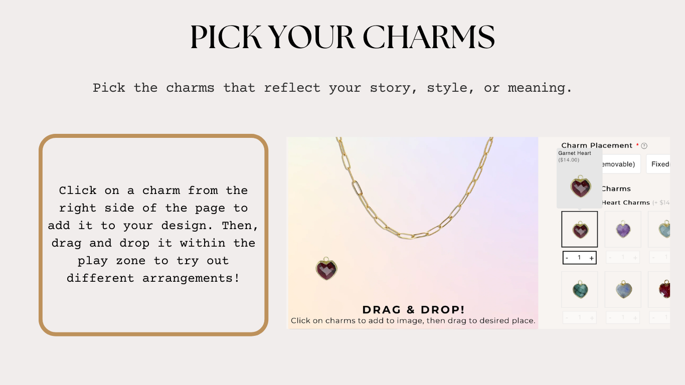 Design your own Charm Necklace - Layer It Jewelry