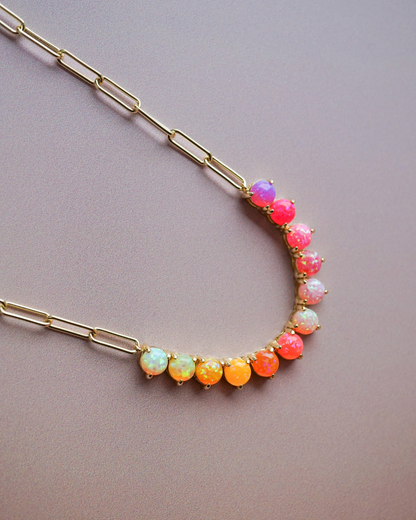 Create Your own Opal Tennis Chain - Layer It Jewelry