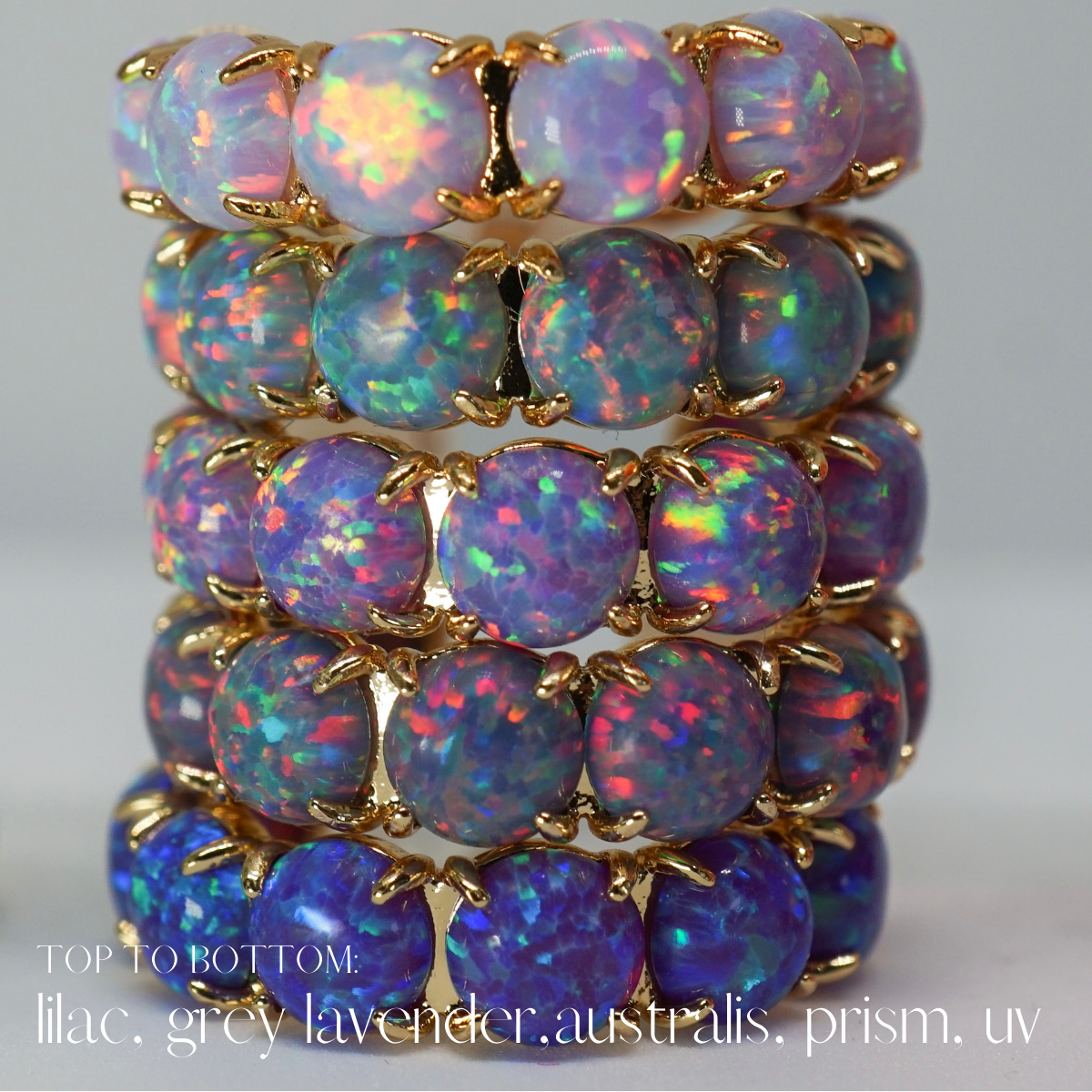 The Purple Lab Opal Hoops - Layer It Jewelry