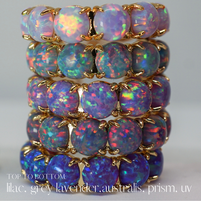 The Purple Lab Opal Hoops - Layer It Jewelry