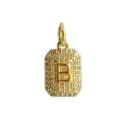 CZ Initial Charm - Layer It Jewelry